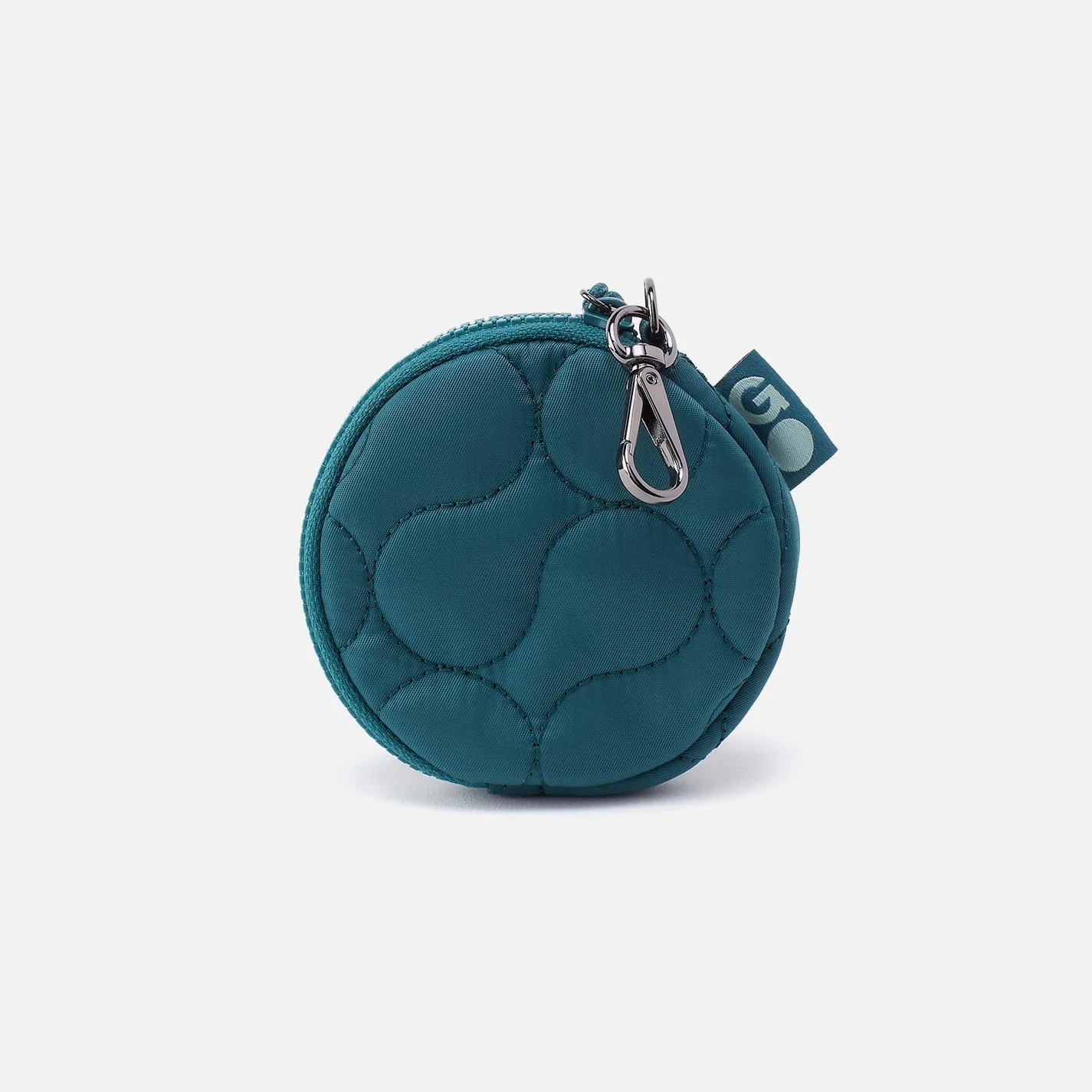 TAG ALONG Quilted Clip-On in CaRefiber recycled nylon - Teal - Image 3