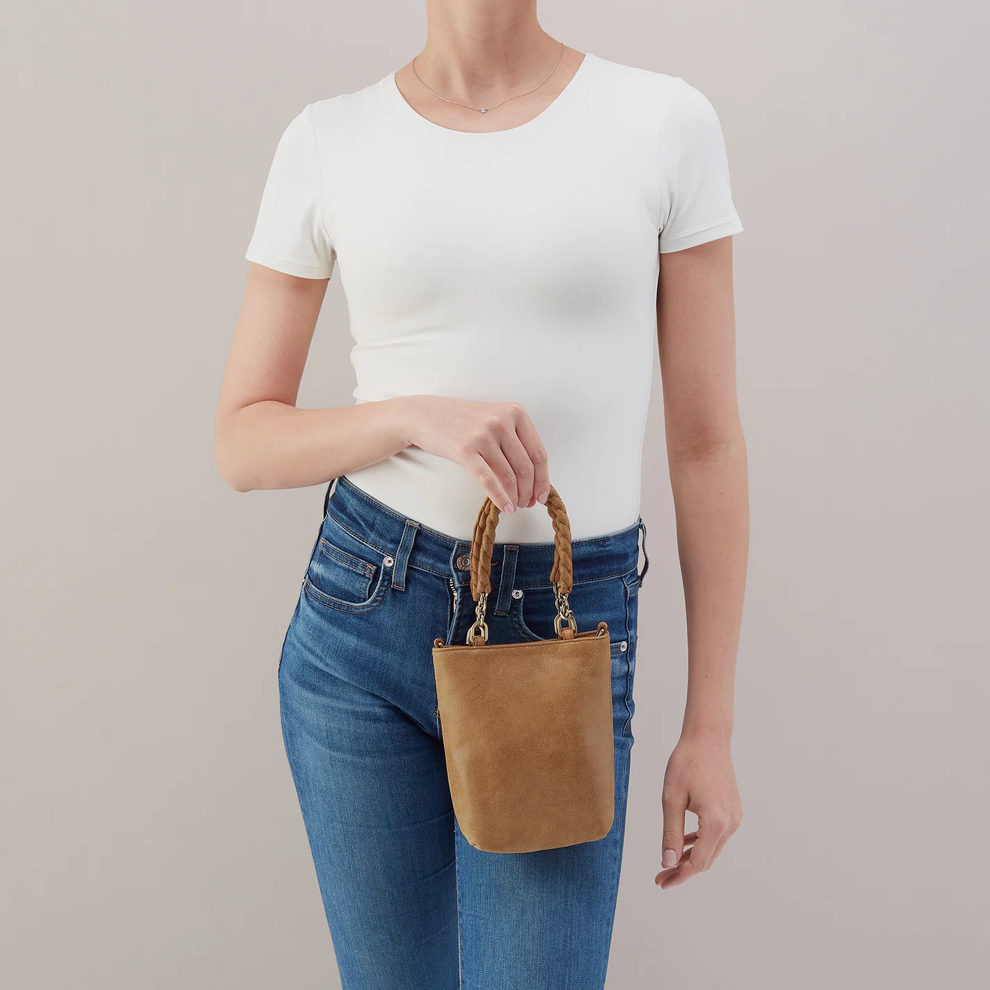 Tennessee Mini Bag In Buffed Leather - Whiskey - Image 5