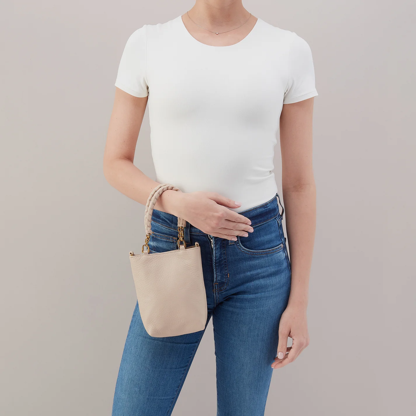 Tennessee Mini Bag In Pebbled Leather - Stonewash - Image 5