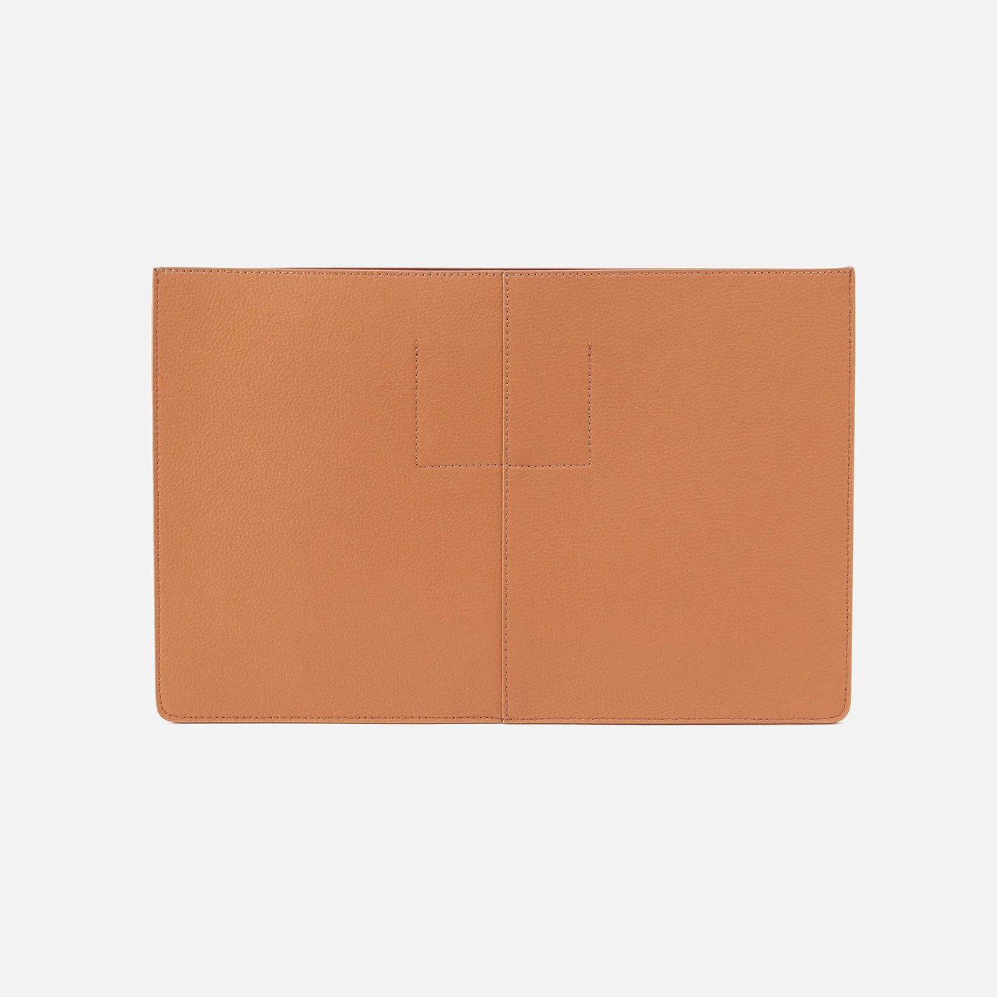 Vida Large Laptop Sleeve in Micro Pebbled Leather - Biscuit - Image 3