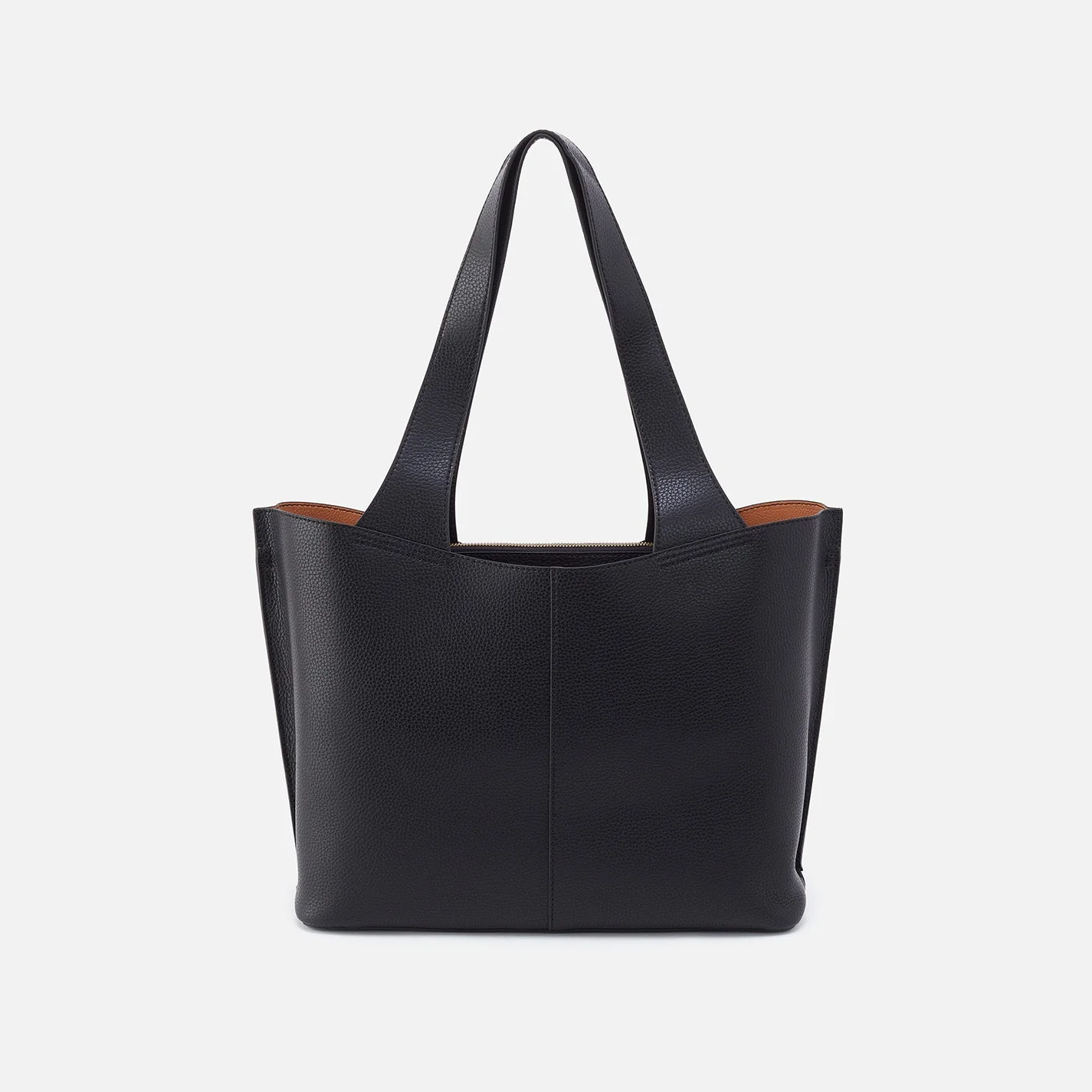 Vida Tote In Micro Pebbled Leather - Black - Image 5