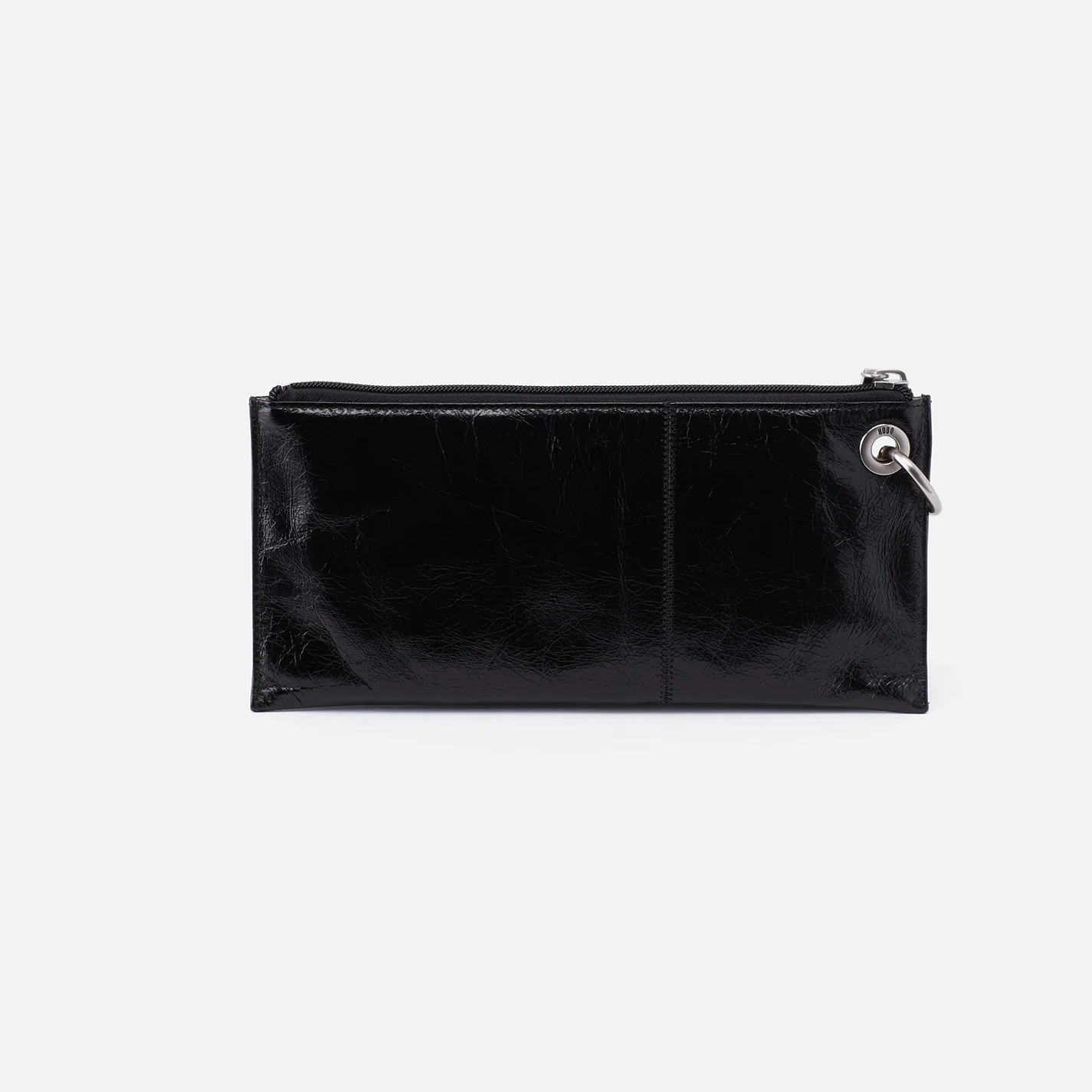 Vida Wristlet In Polished Leather - Black - Image 4