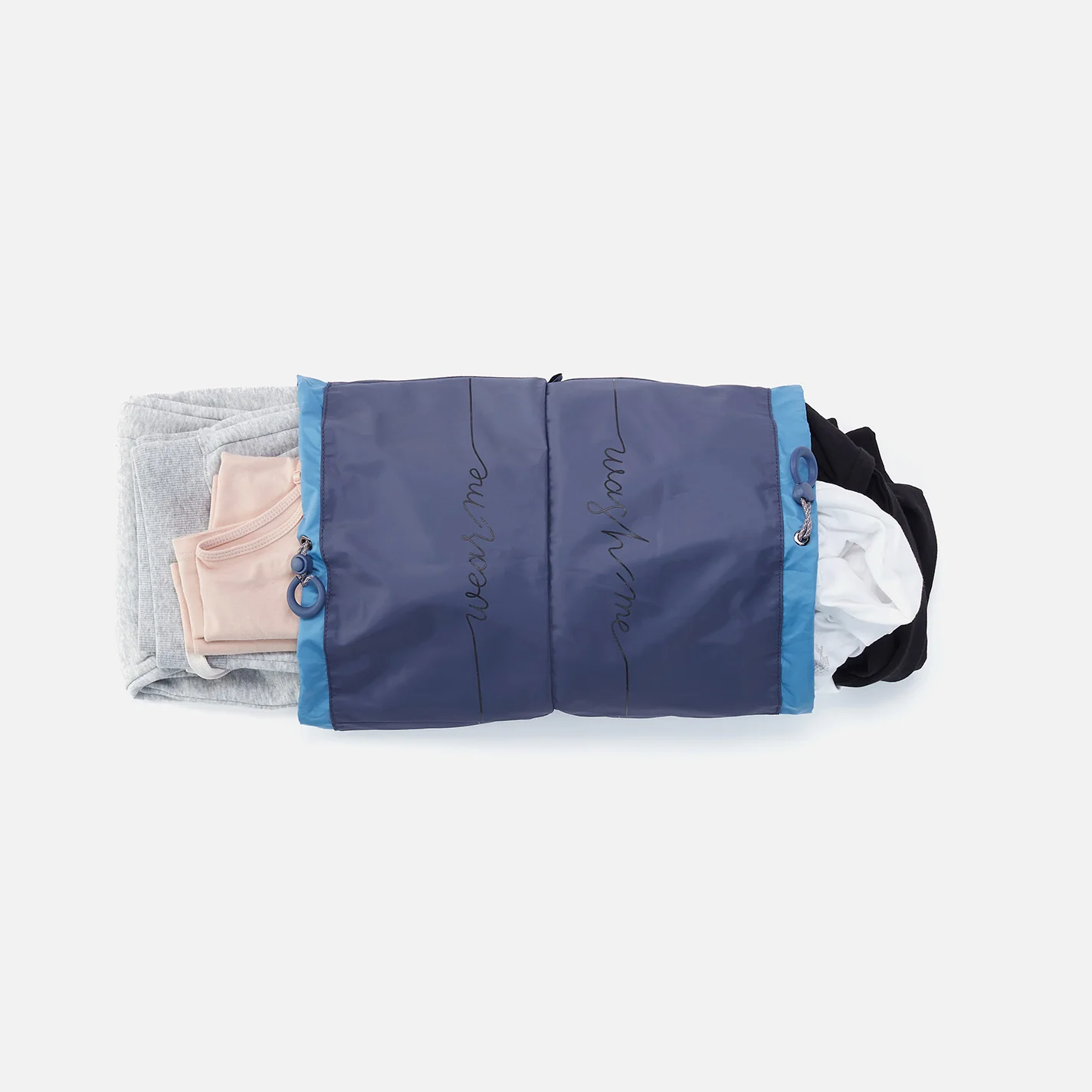 WEAR ME > WASH ME Pack Sack in CaRefiber recycled nylon - Jet - Image 3