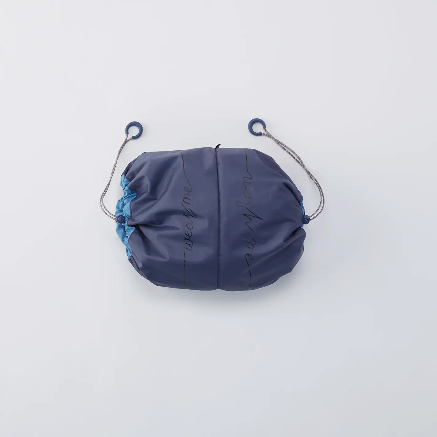 WEAR ME > WASH ME Pack Sack in CaRefiber recycled nylon - Jet - Image 5
