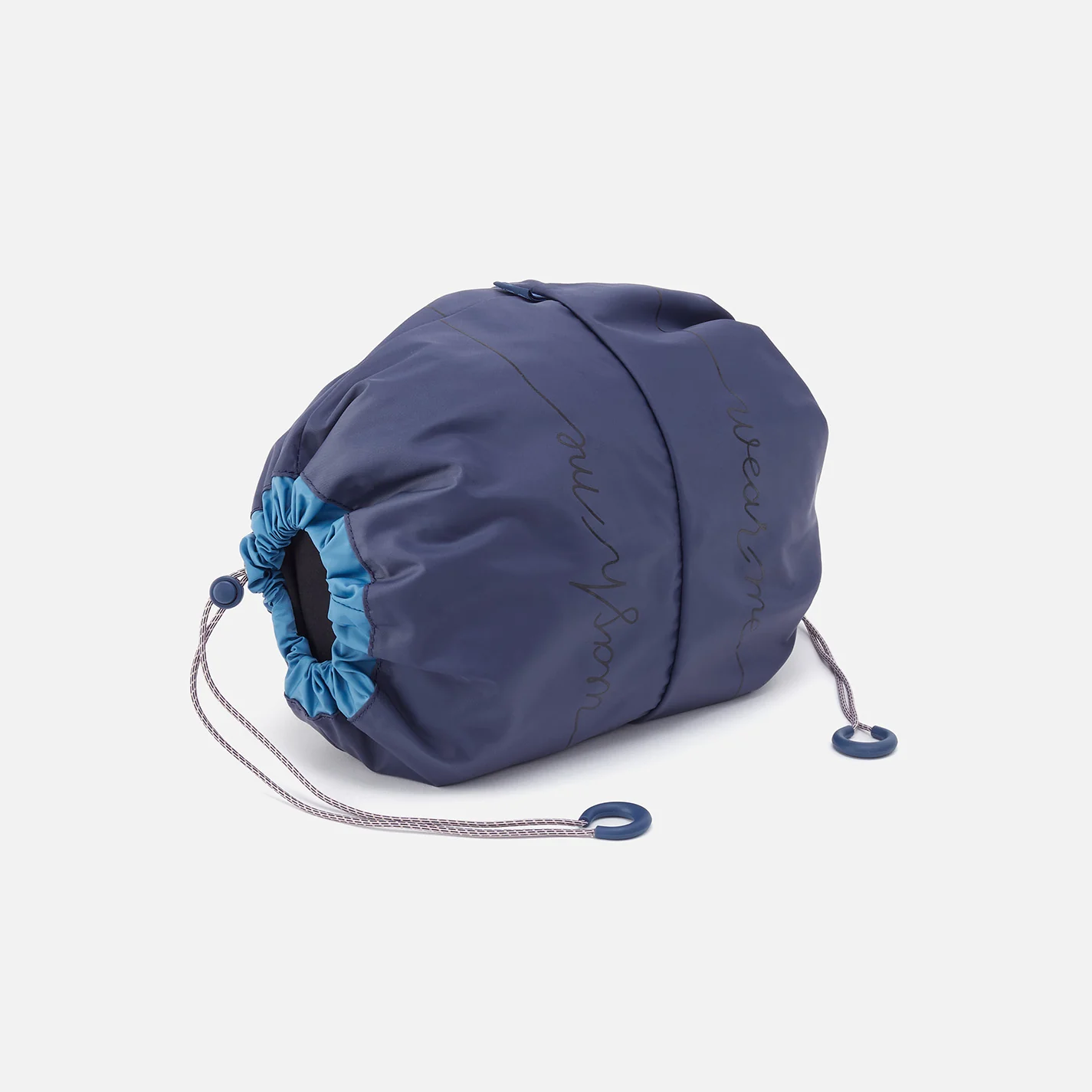 WEAR ME > WASH ME Pack Sack in CaRefiber recycled nylon - Ocean - Image 2