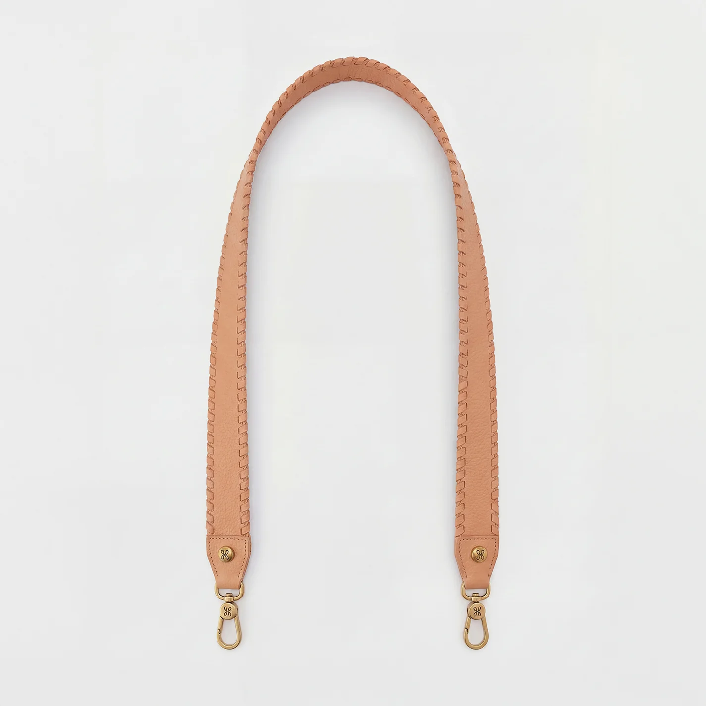 Whipstitch Guitar Strap in Pebbled Leather - Sandstorm - Image 3