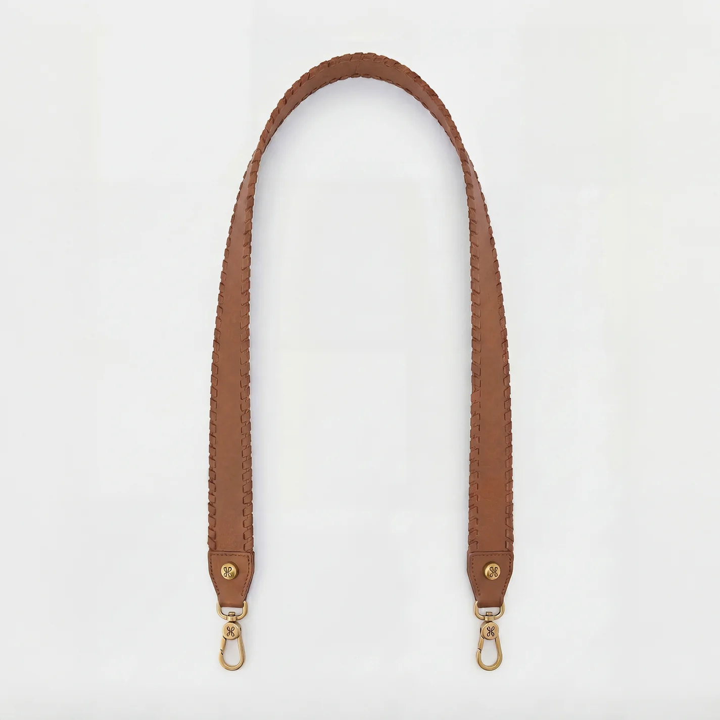 Whipstitch Guitar Strap in Pebbled Leather - Warm Honey - Image 3